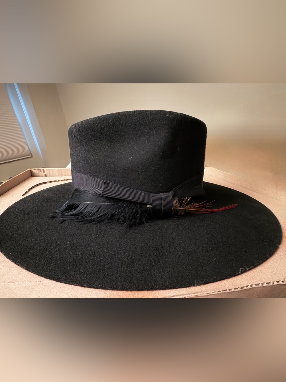 Lucchese Grand Fur Felt Hat - Black 6.75